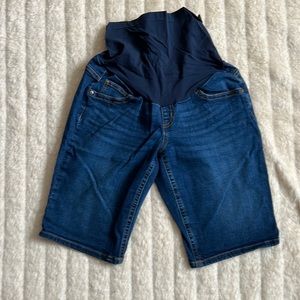 Maternity Long Jean Shorts Medium